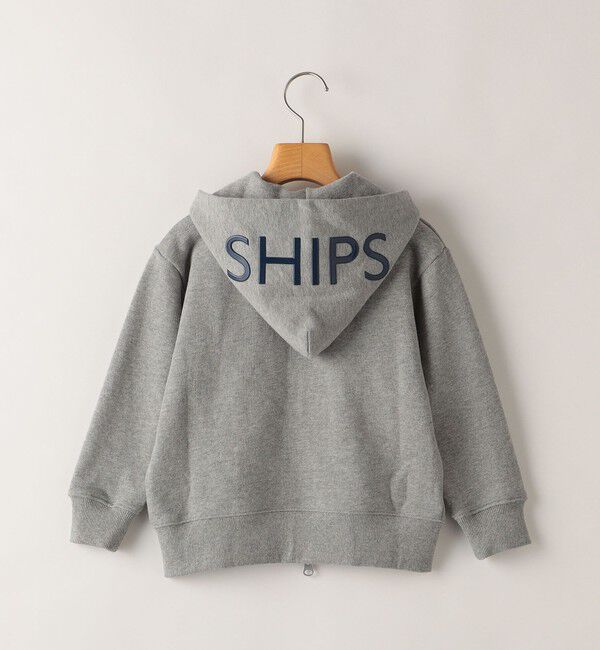 SHIPS KIDS「SHIPS KIDS:100～130cm / ロゴ フード ジップ パーカー」|パーカー|