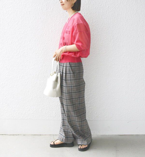 SHIPS for women「〈手洗い可能〉シアー ラメ 半袖 サマー ニット」|ニット・セーター|