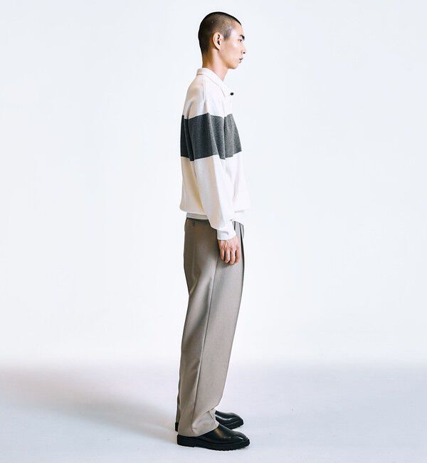 SHIPS「City Ambient Products:〈手洗い可能〉リラックス 1ボタン ニットポロシャツ」|ニット・セーター|