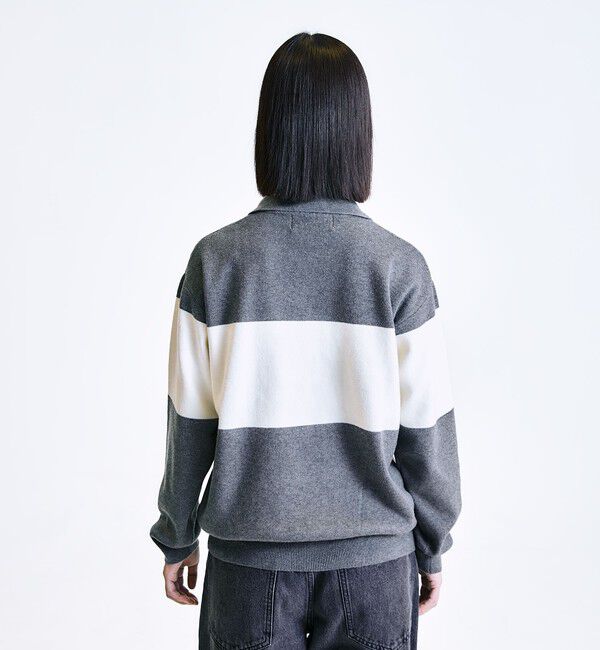 SHIPS「City Ambient Products:〈手洗い可能〉リラックス 1ボタン ニットポロシャツ」|ニット・セーター|