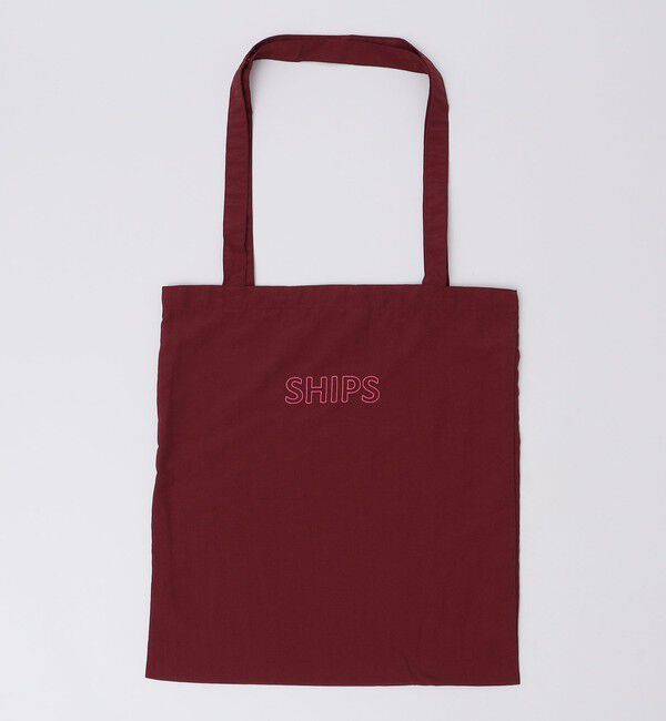 SHIPS「【WEB限定】SHIPS: パッカブル ナイロン SHIPSロゴ エンブロイダリー トート バッグ」|トートバッグ|