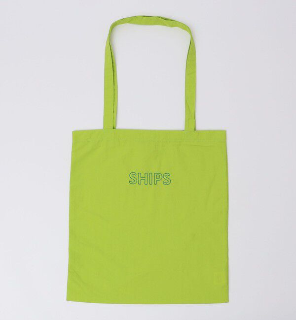 SHIPS「【WEB限定】SHIPS: パッカブル ナイロン SHIPSロゴ エンブロイダリー トート バッグ」|トートバッグ|