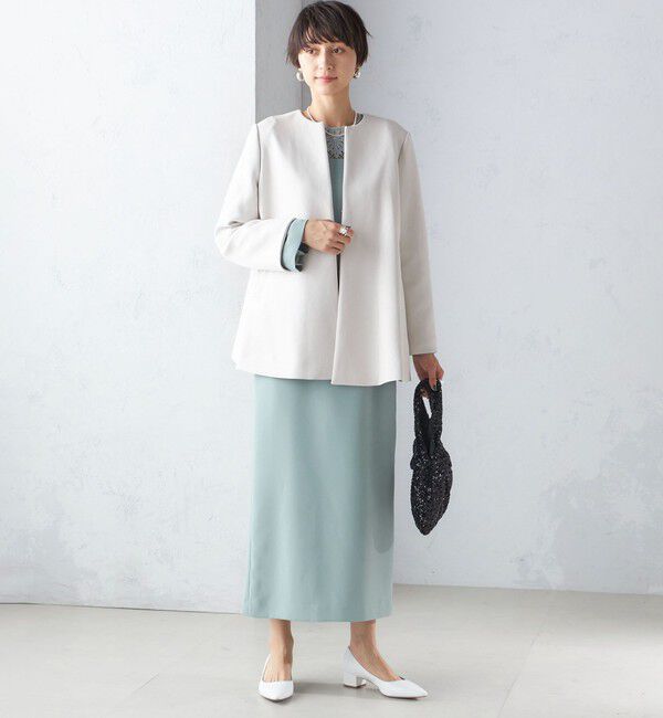 SHIPS for women「【SHIPS別注】kaene:パール モチーフ ショート コート（セレモニー対応可）」|その他|