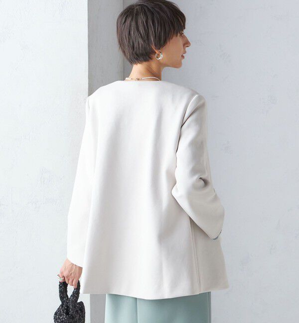 SHIPS for women「【SHIPS別注】kaene:パール モチーフ ショート コート（セレモニー対応可）」|その他|