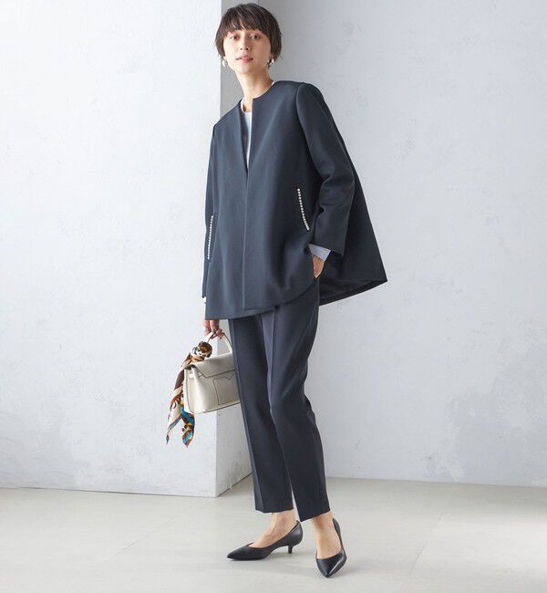 SHIPS for women「【SHIPS別注】kaene:パール モチーフ ショート コート（セレモニー対応可）」|その他|