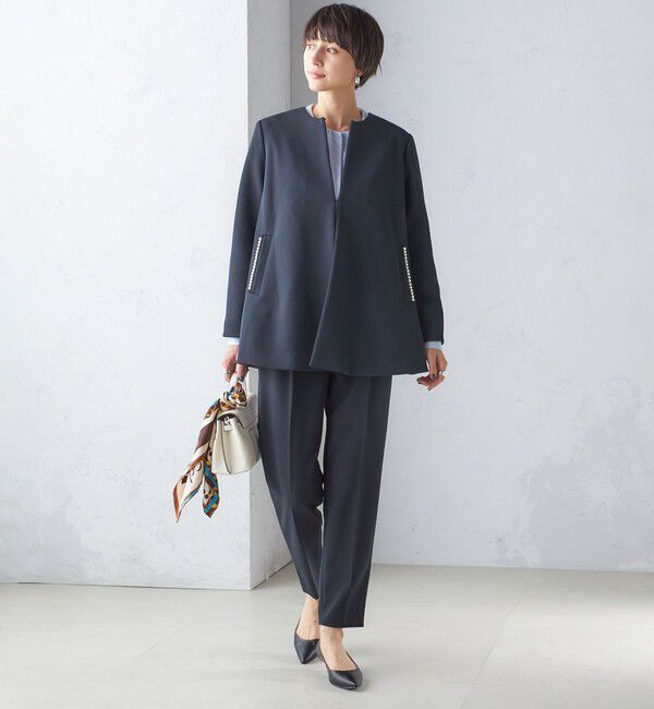 SHIPS for women「【SHIPS別注】kaene:パール モチーフ ショート コート（セレモニー対応可）」|その他|