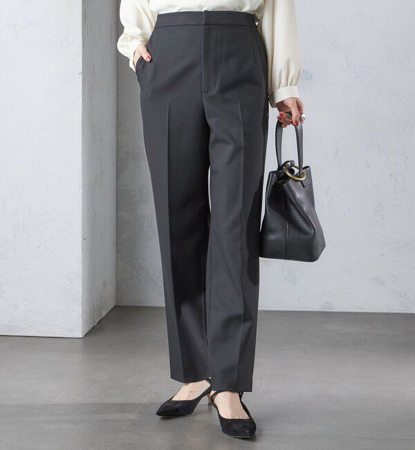 SHIPS for women「〈手洗い可能〉裏起毛 スリム テーパード パンツ」|その他|