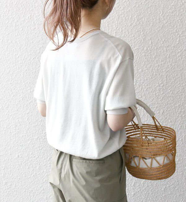 SHIPS any「《一部予約》SHIPS any:〈接触冷感/手洗い可能〉ビジュー ヘンリーネック ニット プルオーバー」|ニット・セーター|