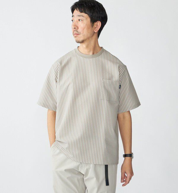 SHIPS「SHIPS: COOLMAX(R) シアサッカー Tシャツ」|Tシャツ・カットソー|