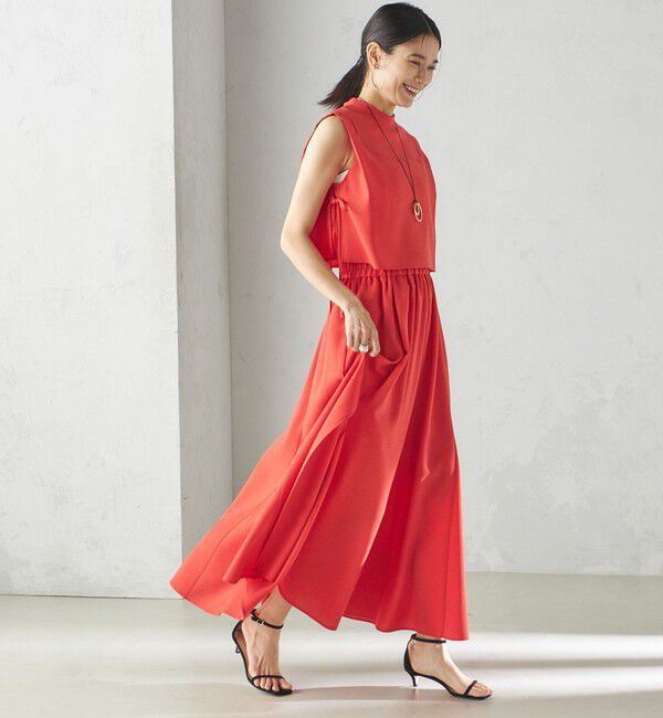 SHIPS for women「小泉里子コラボ:〈手洗い可能〉スラブ 綿麻混 スカート」|スカート|