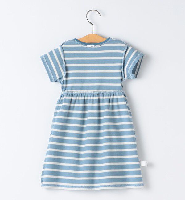 SHIPS KIDS「SHIPS KIDS:90cm / ボーダー フリル ワンピース」|ワンピース|