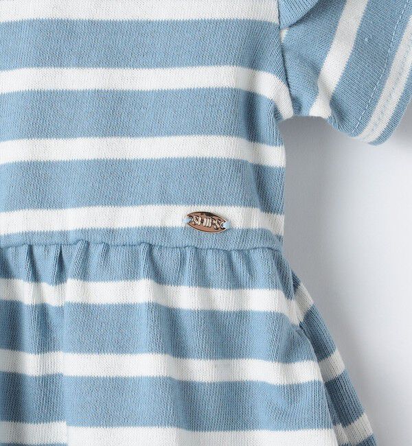 SHIPS KIDS「SHIPS KIDS:90cm / ボーダー フリル ワンピース」|ワンピース|