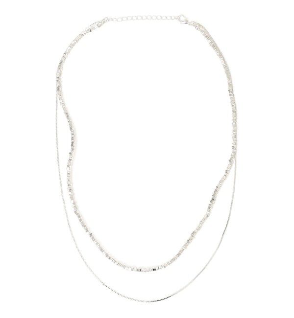 SHIPS any「SHIPS any: 2連 チェーン ネックレス」|ネックレス|シルバー