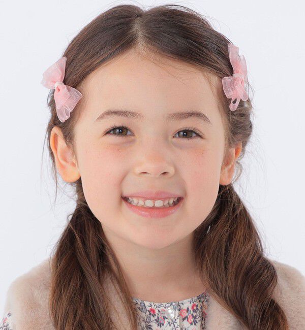 SHIPS KIDS「SHIPS KIDS:オーガンジー リボン ヘアピン セット」|その他|