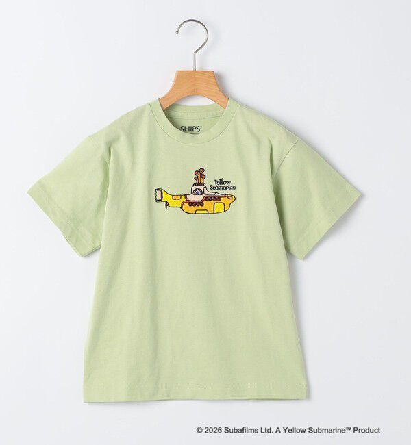 SHIPS KIDS「SHIPS KIDS:140～160cm /【THE BEATLES（ザ・ビートルズ）】半袖 Tシャツ」|Tシャツ・カットソー|ライトグリーン