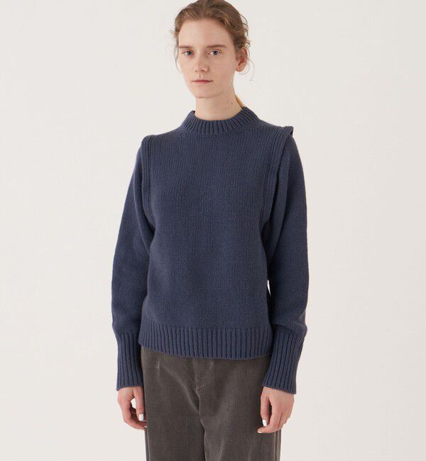 GALERIE VIE「ファインウール レイヤードプルオーバー」|ニット・セーター|