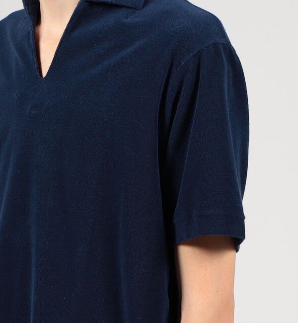 TOMORROWLAND MENS「スビンパイル スキッパーポロシャツ」|ポロシャツ|