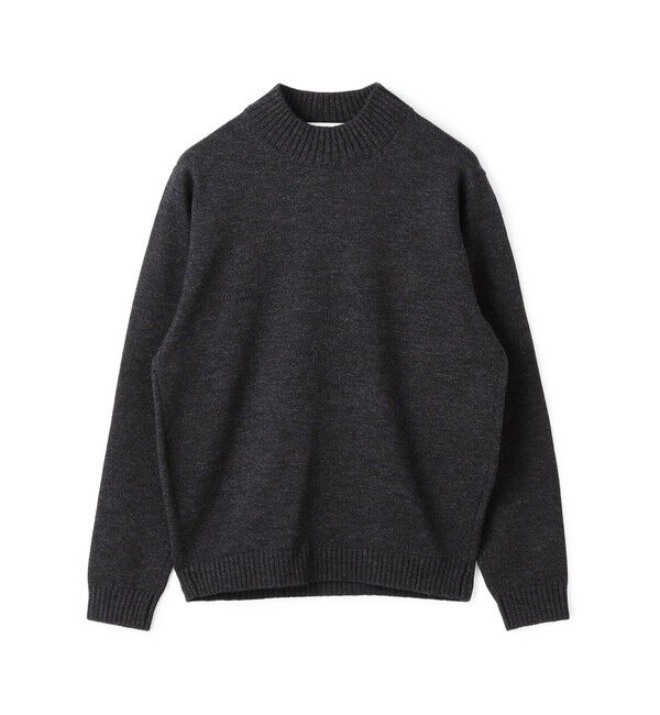 TOMORROWLAND MENS「TOMORROWLAND tricot メリノベーシック モックネックプルオーバー」|ニット・セーター|18 チャコールグレー