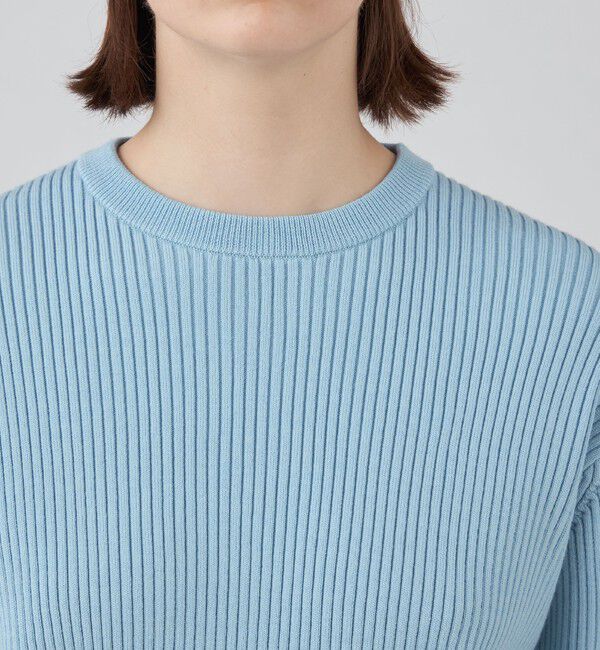 Ballsey「ウールポリエステルストレッチリブ クルーネックプルオーバー」|ニット・セーター|