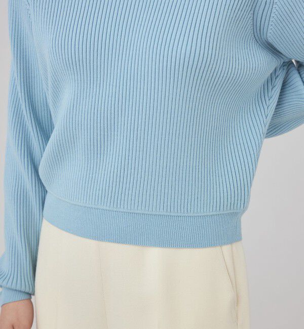 Ballsey「ウールポリエステルストレッチリブ クルーネックプルオーバー」|ニット・セーター|