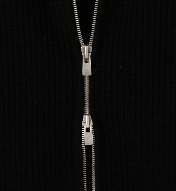 GALERIE VIE「ファインウーレン ジップベスト」|ニット・セーター|