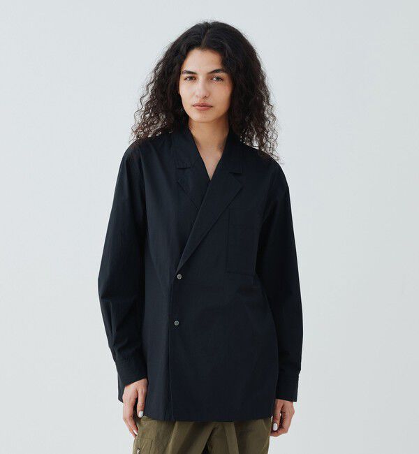 GALERIE VIE「コットンブロード セミダブルジャケット」|テーラードジャケット|