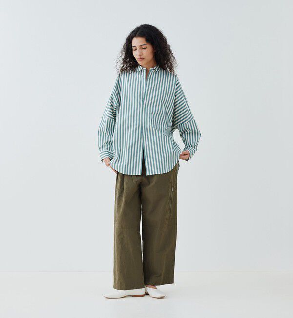 GALERIE VIE「 スムースポプリン レギュラーワイドシャツ」|シャツ・ブラウス|