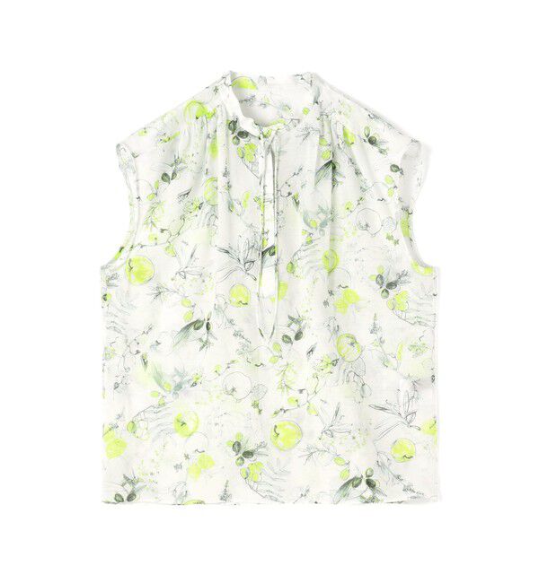 TOMORROWLAND collection「アップルフラワープリント ショルダーギャザーブラウス」|シャツ・ブラウス|24 イエロー系