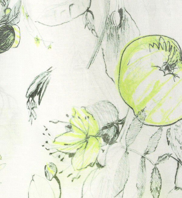 TOMORROWLAND collection「アップルフラワープリント ショルダーギャザーブラウス」|シャツ・ブラウス|