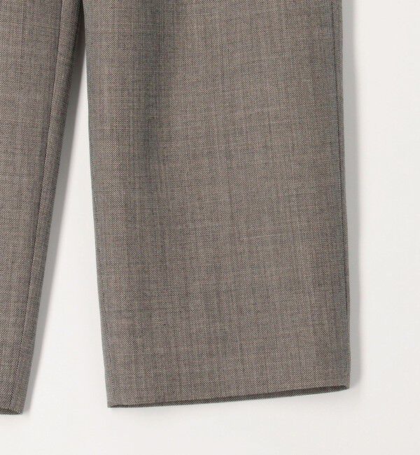 CABaN「ウールダブルクロス 2タックワイドテーパードパンツ」|チノ|