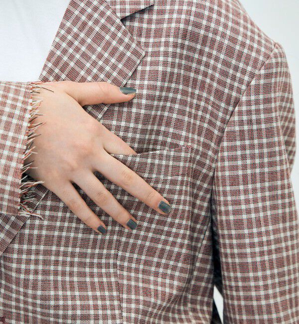 Edition「edition pourell ウールマルチチェック ジャケット」|テーラードジャケット|