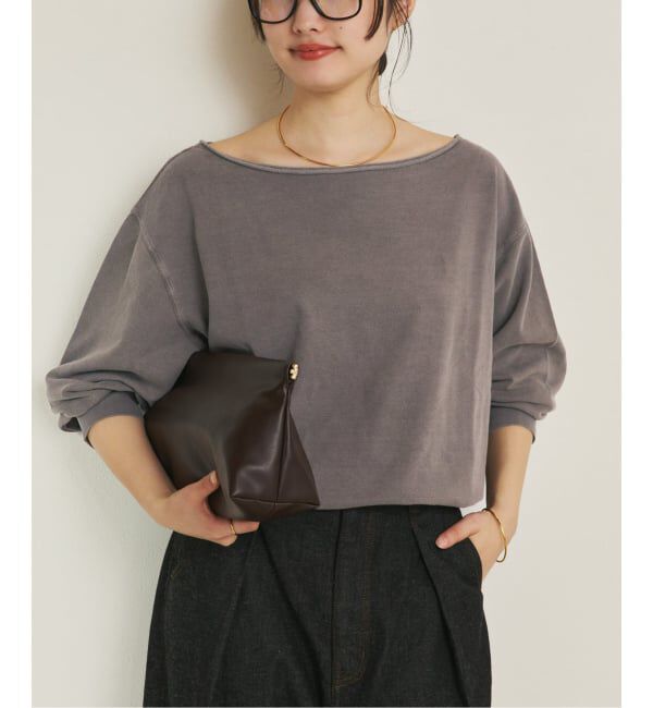 Plage「Garment dye mini 裏毛」|スウェット・ジャージ|ブラウン