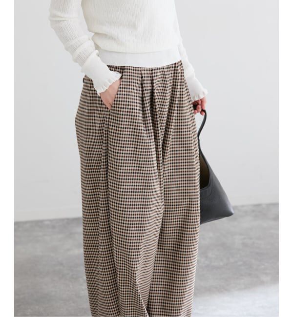 IENA「THE M ワイドタックパンツ」|その他|