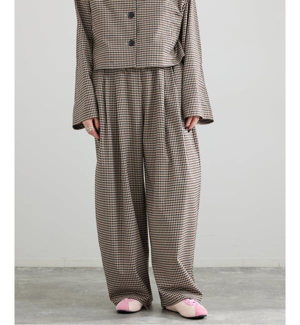 IENA「THE M ワイドタックパンツ」|その他|