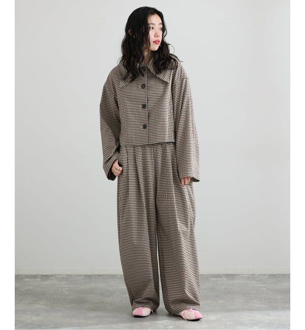 IENA「THE M ワイドタックパンツ」|その他|