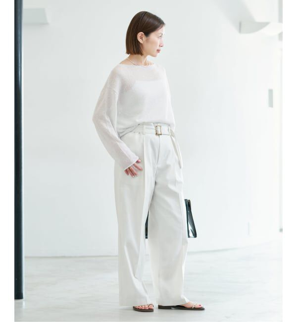 IENA「ウォッシャブル スパークルコットンプルオーバー」|ニット・セーター|