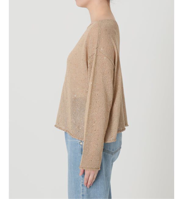 IENA「ウォッシャブル スパークルコットンプルオーバー」|ニット・セーター|