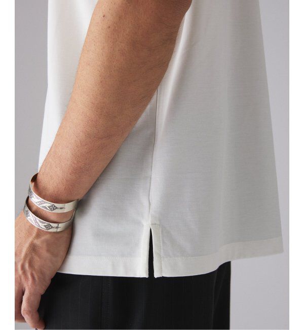 EDIFICE「E. SILK MIX JQ NECK Tシャツ」|Tシャツ・カットソー|