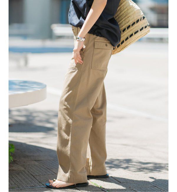 Spick and Span「《追加2》ルーズベイカーパンツ」|カーゴ|