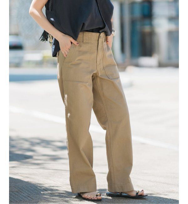 Spick and Span「《追加2》ルーズベイカーパンツ」|カーゴ|
