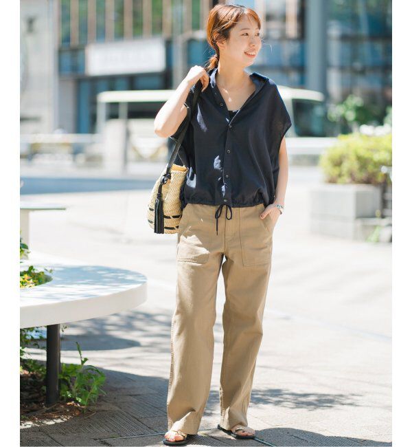 Spick and Span「《追加2》ルーズベイカーパンツ」|カーゴ|