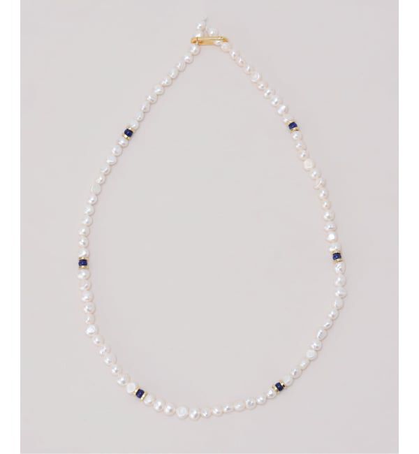 Spick and Span「EO / イオ Pearl & Lapis Lazuli ラリアットネックレス」|ネックレス|
