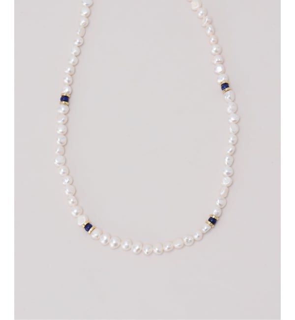 Spick and Span「EO / イオ Pearl & Lapis Lazuli ラリアットネックレス」|ネックレス|