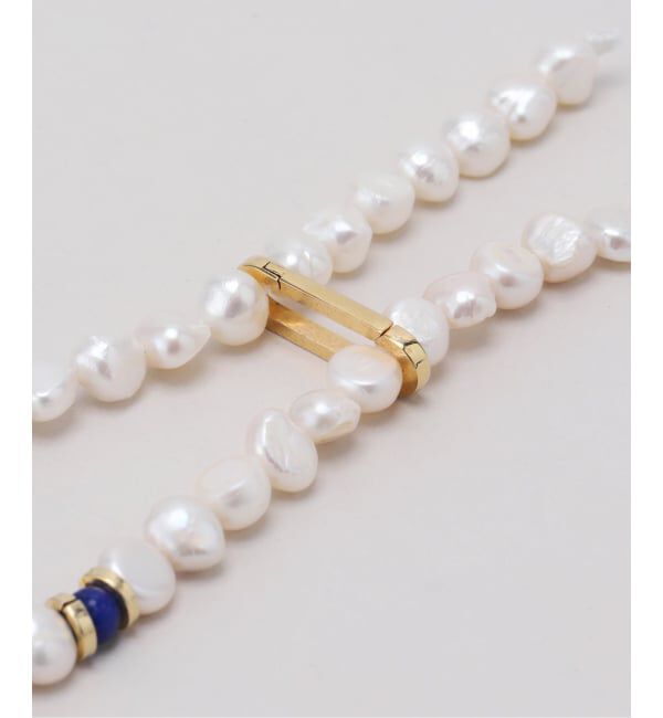 Spick and Span「EO / イオ Pearl & Lapis Lazuli ラリアットネックレス」|ネックレス|