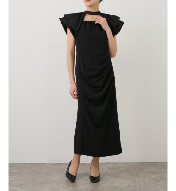  「ドレープドレス」|ドレス|ブラック