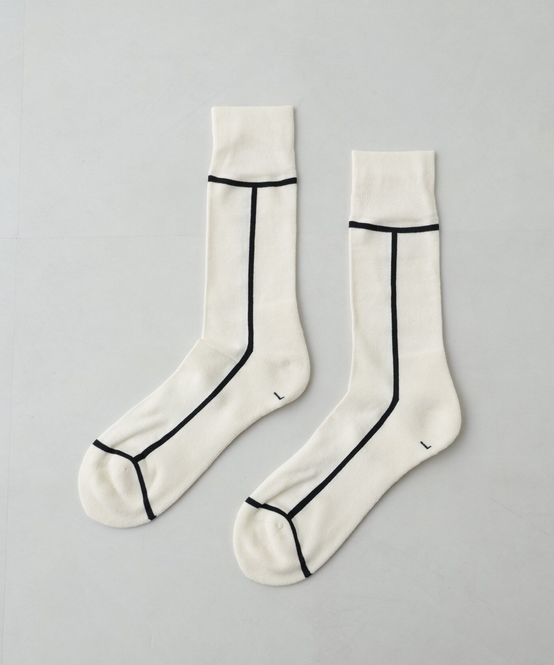 nano･universe「CHICSTOCKS/LINE」|ソックス|パターン1