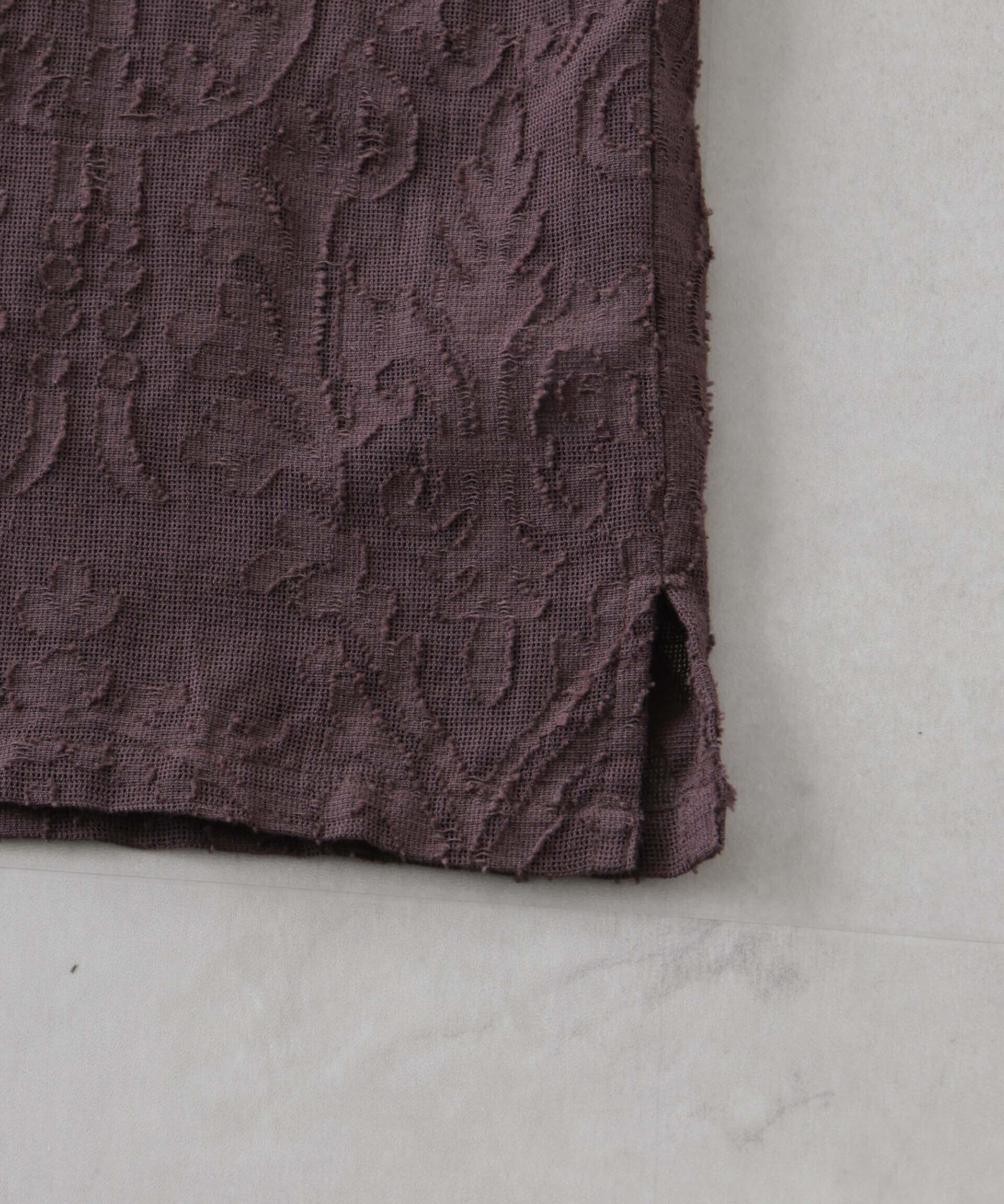 nano･universe「made in india カットワークジャカードシャツ(セットアップ可)」|シャツ・ブラウス|