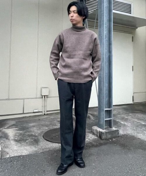nano･universe「PBTストレッチタートルネックニット」|ニット・セーター|