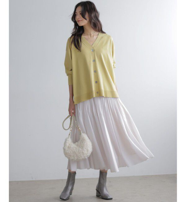 組曲「【加藤ローサさん着用 / 2WAY】スムースストレッチカシュクール カーディガン」|カーディガン|