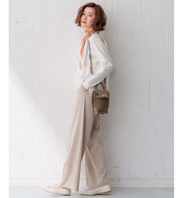 23区「【洗える】クリアストレッチ ワイドパンツ」|その他|